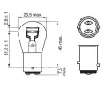 BOSCH rovka P21/5W 12V BAY15d BO 1987302202, 1 987 302 202