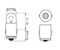 BOSCH rovka 12V 2W BA7s BO 1987302224, 1 987 302 224