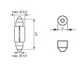 BOSCH rovka 12V 3W SV7-8 BO 1987302226, 1 987 302 226