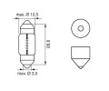 BOSCH rovka 12V 10W SV8,5-8 BO 1987302227, 1 987 302 227