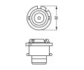 BOSCH rovka hlavnho svtlometu ECO HID WS BO 1987302852, 1 987 302 852