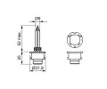 BOSCH rovka hlavnho svtlometu BO 1987302906, 1 987 302 906