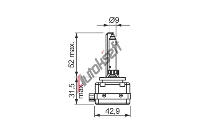 BOSCH Žárovka Xenon White HID BO 1987302912, 1 987 302 912 BOSCH Žárovka Xenon White HID BO 1987302912, 1 987 302 912