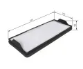 BOSCH Filtr - vzduch v interiéru BO 1987431155, 1 987 431 155