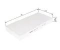 BOSCH Filtr - vzduch v interiru BO 1987431162, 1 987 431 162