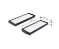 BOSCH Filtr vzduchu v interiru BO 1987431176, 1 987 431 176