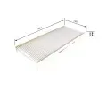 BOSCH Filtr - vzduch v interiru BO 1987431181, 1 987 431 181