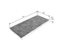 BOSCH Filtr - vzduch v interiru BO 1987431194, 1 987 431 194