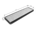 BOSCH Filtr - vzduch v interiru BO 1987431456, 1 987 431 456