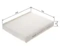 BOSCH Filtr - vzduch v interiru BO 1987432087, 1 987 432 087