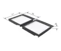 BOSCH Filtr - vzduch v interiru BO 1987432169, 1 987 432 169