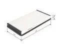 BOSCH Filtr - vzduch v interiru BO 1987432200, 1 987 432 200