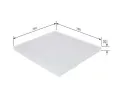 BOSCH Filtr vzduchu v interiru BO 1987432237, 1 987 432 237