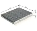 BOSCH Filtr - vzduch v interiru BO 1987432354, 1 987 432 354