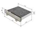 BOSCH Filtr - vzduch v interiru BO 1987432498, 1 987 432 498