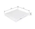 BOSCH Filtr vzduchu v interiru BO 1987435002, 1 987 435 002