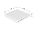 BOSCH Filtr vzduchu v interiru BO 1987435005, 1 987 435 005