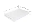 BOSCH Filtr vzduchu v interiru BO 1987435010, 1 987 435 010