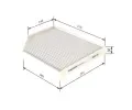 BOSCH Filtr vzduchu v interiru BO 1987435016, 1 987 435 016