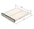 BOSCH Filtr vzduchu v interiru BO 1987435019, 1 987 435 019