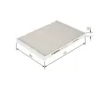 BOSCH Filtr vzduchu v interiru BO 1987435048, 1 987 435 048