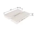 BOSCH Filtr vzduchu v interiru BO 1987435062, 1 987 435 062