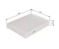 BOSCH Filtr vzduchu v interiru BO 1987435066, 1 987 435 066