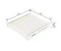 BOSCH Filtr vzduchu v interiru BO 1987435071, 1 987 435 071