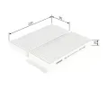 BOSCH Filtr vzduchu v interiru BO 1987435077, 1 987 435 077