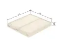 BOSCH Filtr vzduchu v interiru BO 1987435115, 1 987 435 115