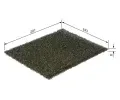 BOSCH Filtr vzduchu v interiru BO 1987435124, 1 987 435 124