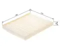 BOSCH Filtr vzduchu v interiru BO 1987435128, 1 987 435 128