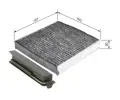 BOSCH Filtr vzduchu v interiru BO 1987435501, 1 987 435 501