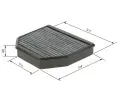 BOSCH Filtr vzduchu v interiéru BO 1987435508, 1 987 435 508