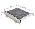 BOSCH Filtr vzduchu v interiru BO 1987435519, 1 987 435 519