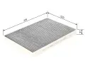 BOSCH Filtr vzduchu v interiru BO 1987435560, 1 987 435 560
