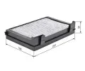 BOSCH Filtr vzduchu v interiéru BO 1987435581, 1 987 435 581