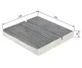 BOSCH Filtr vzduchu v interiru BO 1987435609, 1 987 435 609