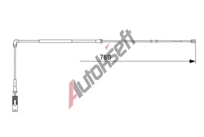 BOSCH Vstran kontakt - opoteben obloen BO 1987473009, 1 987 473 009