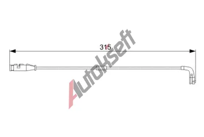 BOSCH Vstran kontakt - opoteben obloen BO 1987473039, 1 987 473 039