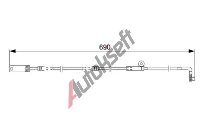 BOSCH Vstran kontakt - opoteben obloen BO 1987473046, 1 987 473 046