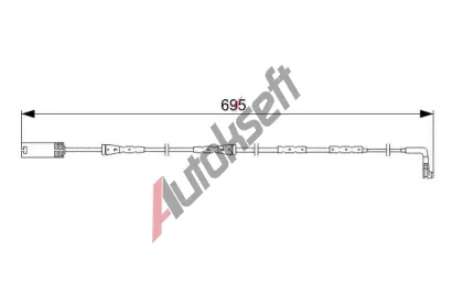 BOSCH Vstran kontakt - opoteben obloen BO 1987473050, 1 987 473 050