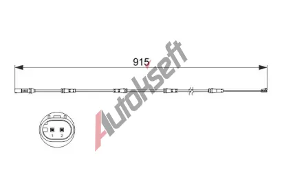 BOSCH Vstran kontakt - opoteben obloen BO 1987473509, 1 987 473 509