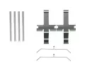 Sada psluenstv obloen kotouov brzdy BOSCH ‐ BO 1987474485