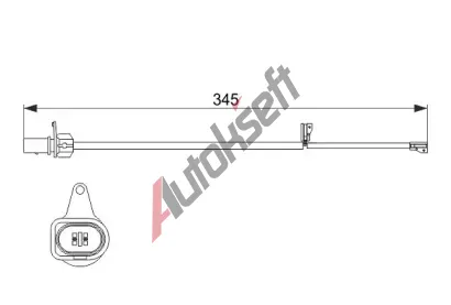 BOSCH Vstran kontakt opoteben obloen BO 1987474507, 1 987 474 507
