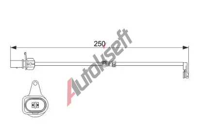 BOSCH Vstran kontakt opoteben obloen BO 1987474510, 1 987 474 510