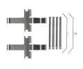 Sada psluenstv obloen kotouov brzdy BOSCH ‐ BO 1987474724