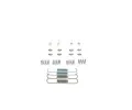 BOSCH Sada psluenstv parkovacch brzdovch elist BO 1987475376, 1 987 475 376