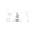 BOSCH Sada psluenstv parkovacch brzdovch elist BO 1987475415, 1 987 475 415
