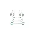 BOSCH Sada psluenstv brzdov elisti BO 1987475425, 1 987 475 425